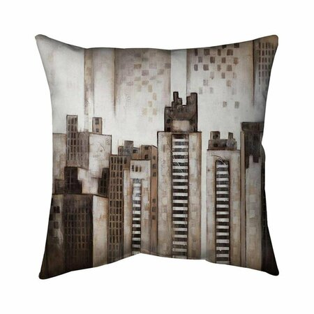 BEGIN HOME DECOR 26 x 26 in. Square City-Double Sided Print Indoor Pillow 5541-2626-CI229